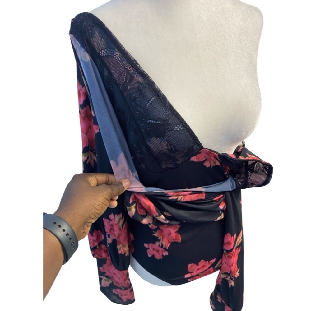 Free People x Intimately Undercover Printed Bodysuit Size M NWOT Floral - Picture 14 of 17